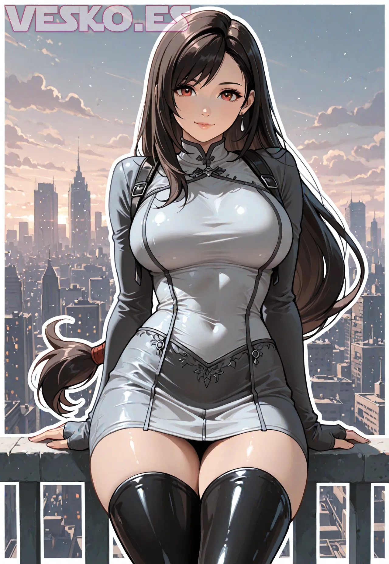 Arte hentai ilustración increíble de Chica Fitness Del Dia Viviane Wilberte 3 generado por IA