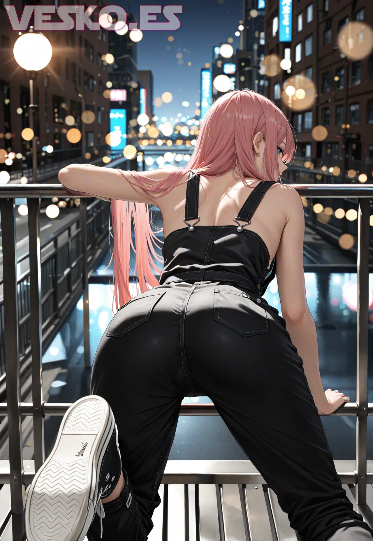 Arte hentai ilustración increíble de Chica Sexy Alexa Breit generado por IA