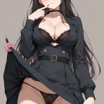 Arte hentai ilustración increíble de Culo Hermoso De Amber Rose generado por IA