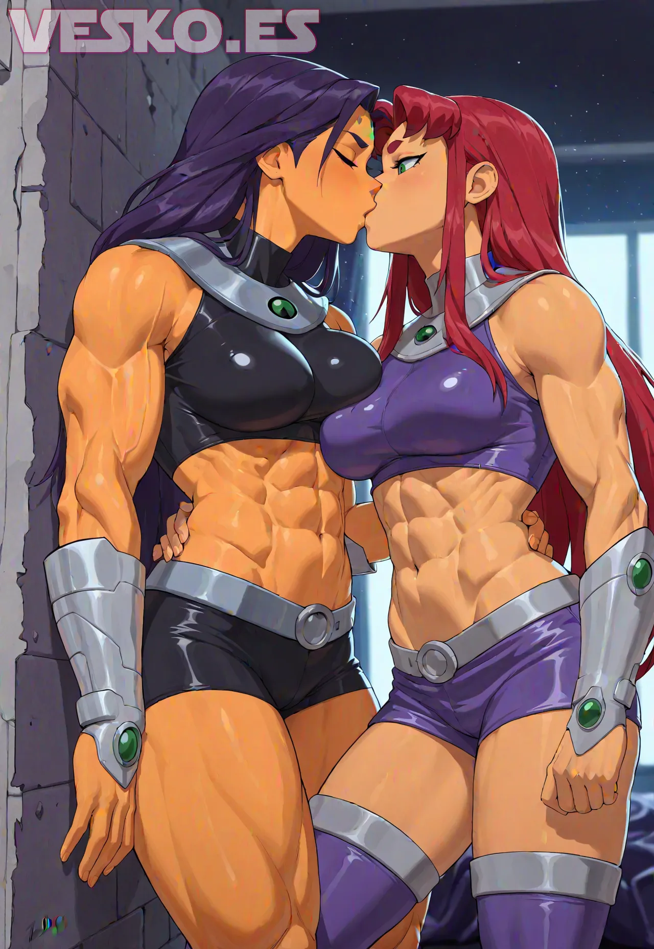 Arte hentai ilustración increíble de Dandadan Netflix Anime Shonen Bishounen Reverse Harem generado por IA