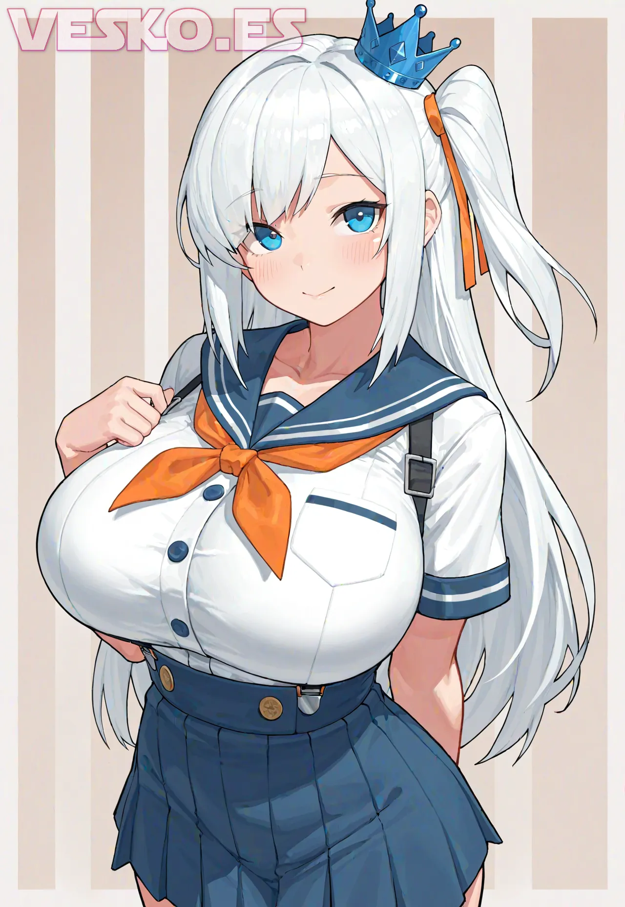 Arte hentai ilustración increíble de Demon Slayer Lazarus Funimation Tsundere Maid generado por IA