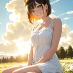 Arte hentai ilustración increíble de Desiree Elyda Tetas generado por IA
