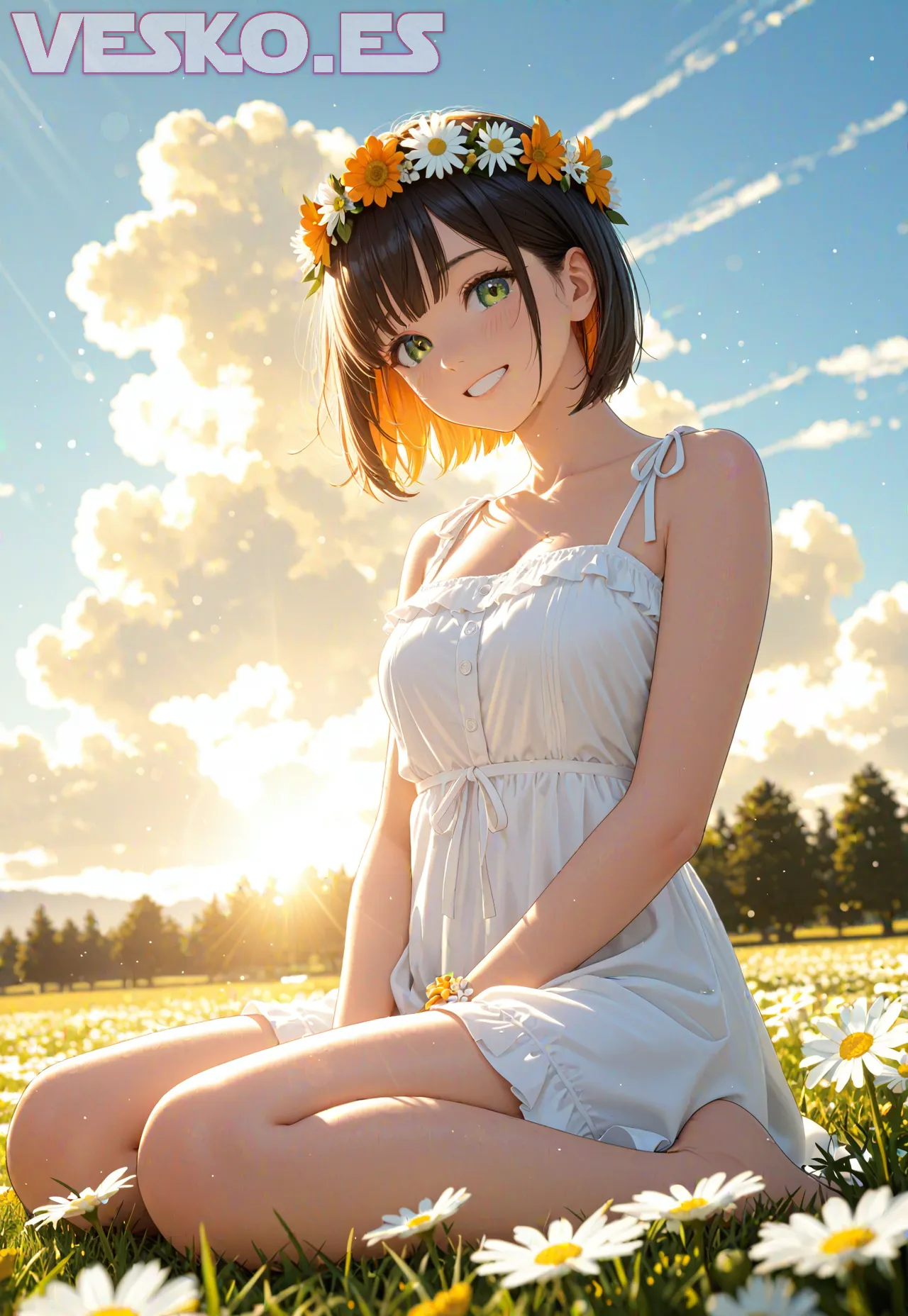 Arte hentai ilustración increíble de Desiree Elyda Tetas generado por IA