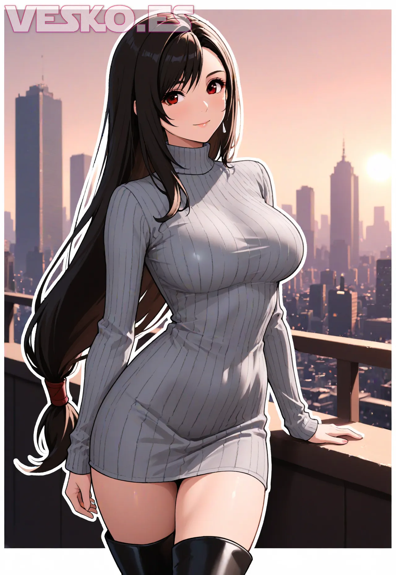 Arte hentai ilustración increíble de Desnuda En La Ducha generado por IA
