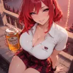 Arte hentai ilustración increíble de Dragon Ball Best Anime Bishoujo Shounen Ai Erotic generado por IA