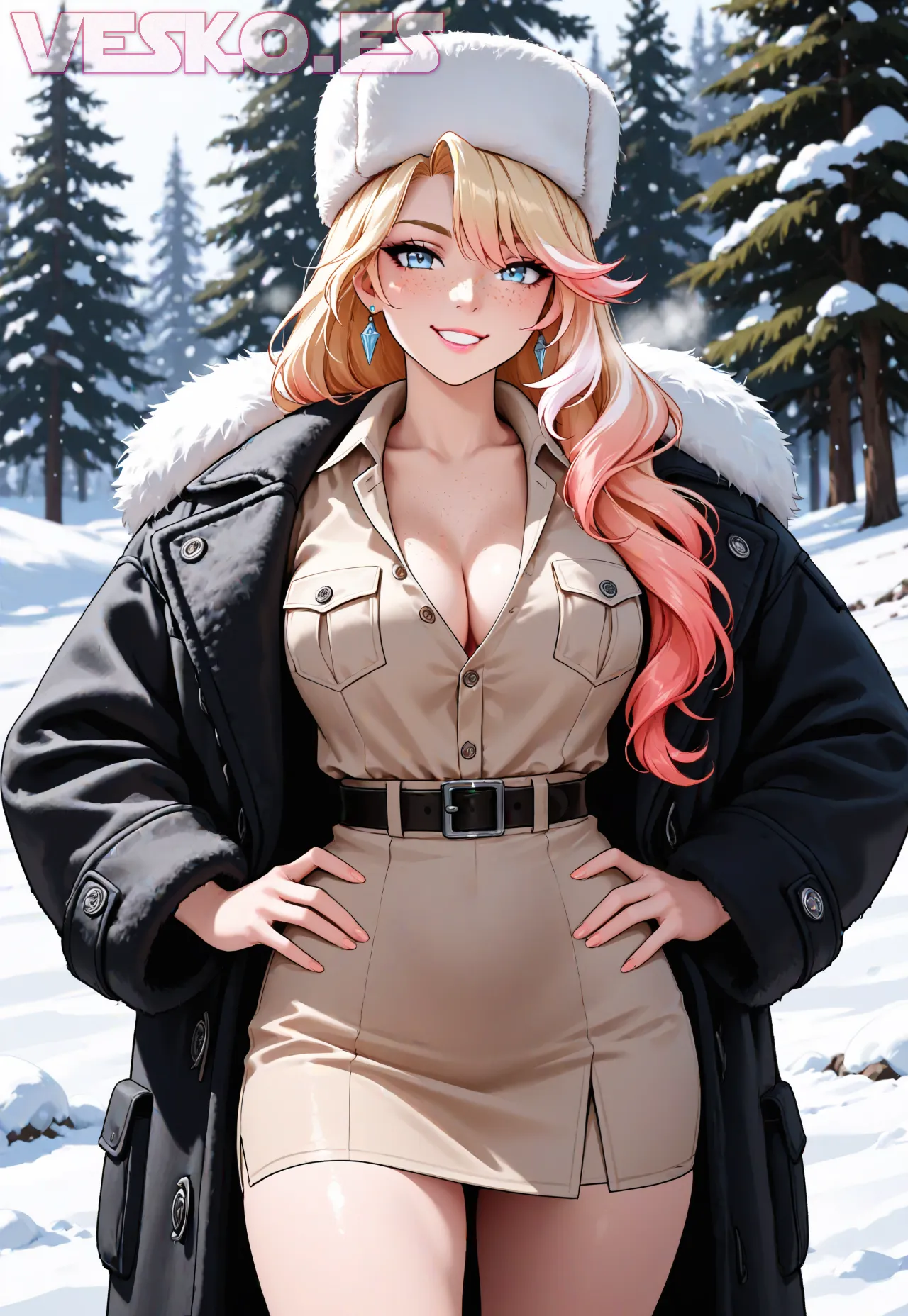Arte hentai ilustración increíble de Dragon Ball Gojo Satoru Anime Wallpaper Shoujo Ai Yandere generado por IA