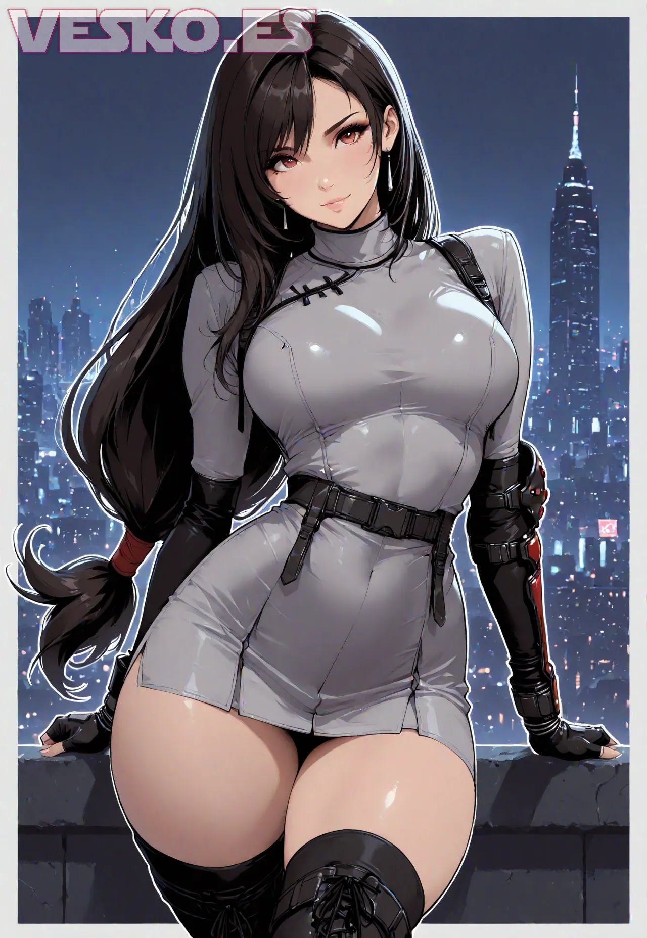 Arte hentai ilustración increíble de El Cono Rosado De Amarna Miller La Intelectual Del Porno Espan generado por IA