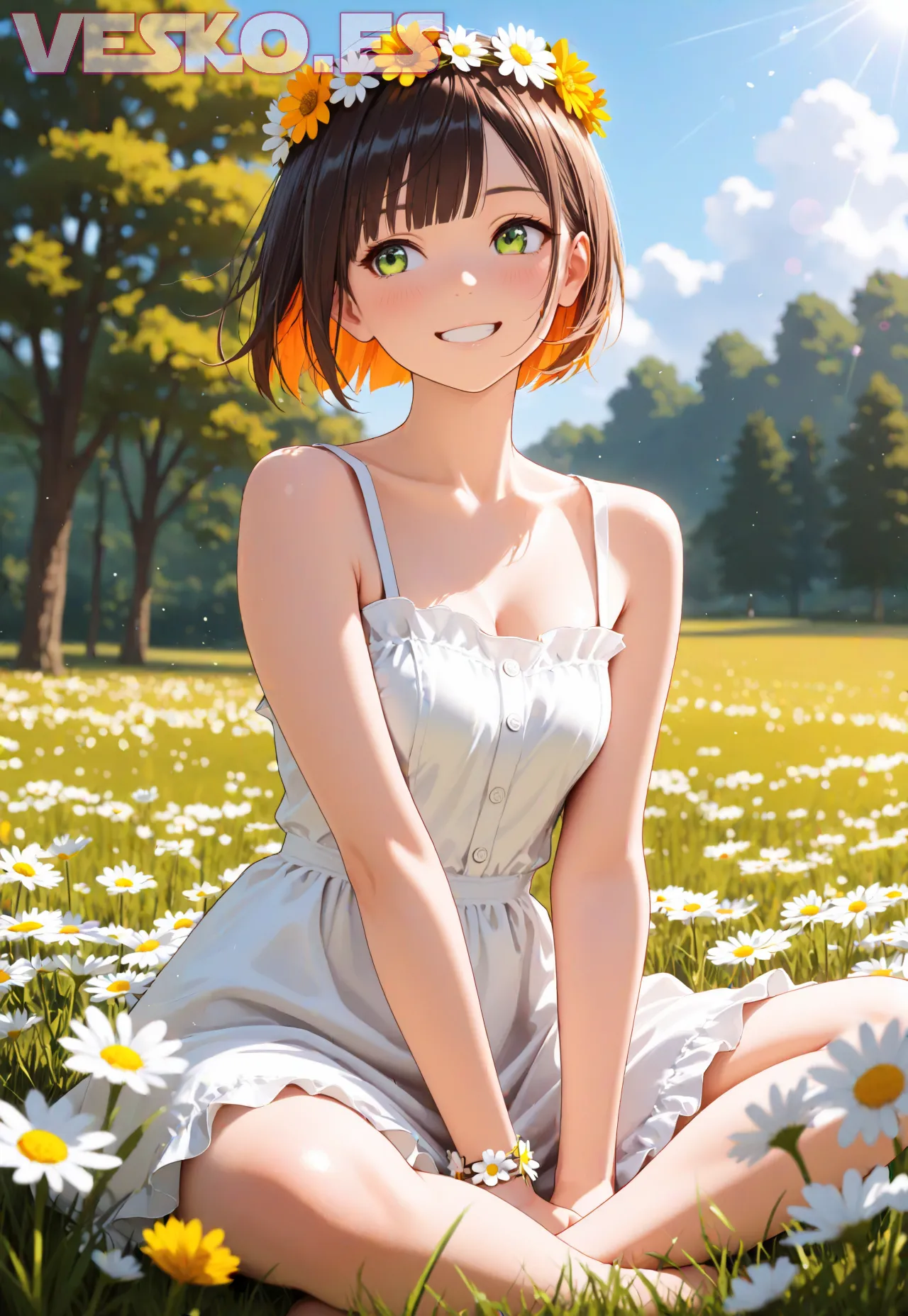 Arte hentai ilustración increíble de Estilo Ghibli generado por IA