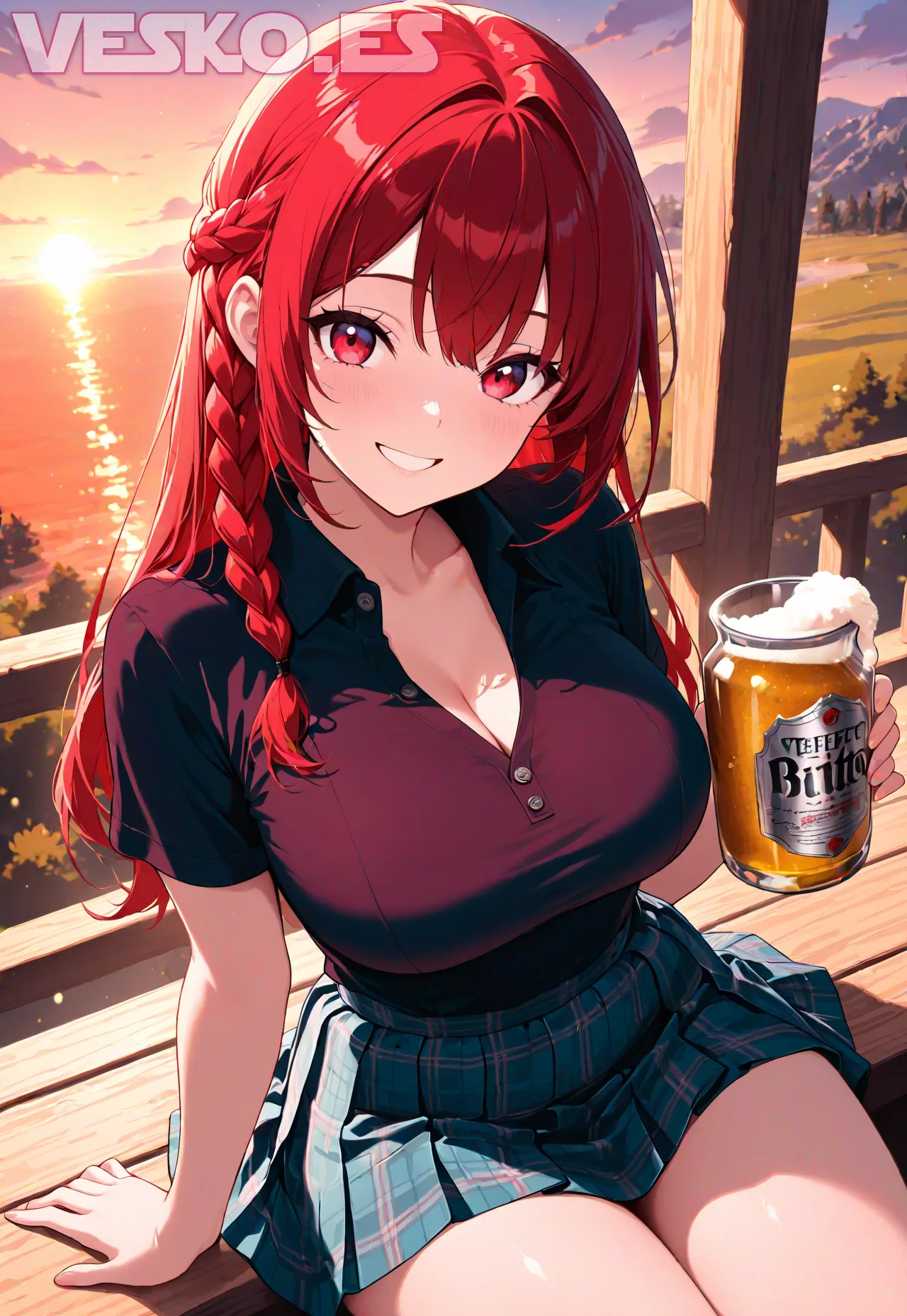 Arte hentai ilustración increíble de Fantasias Eroticas 3d generado por IA
