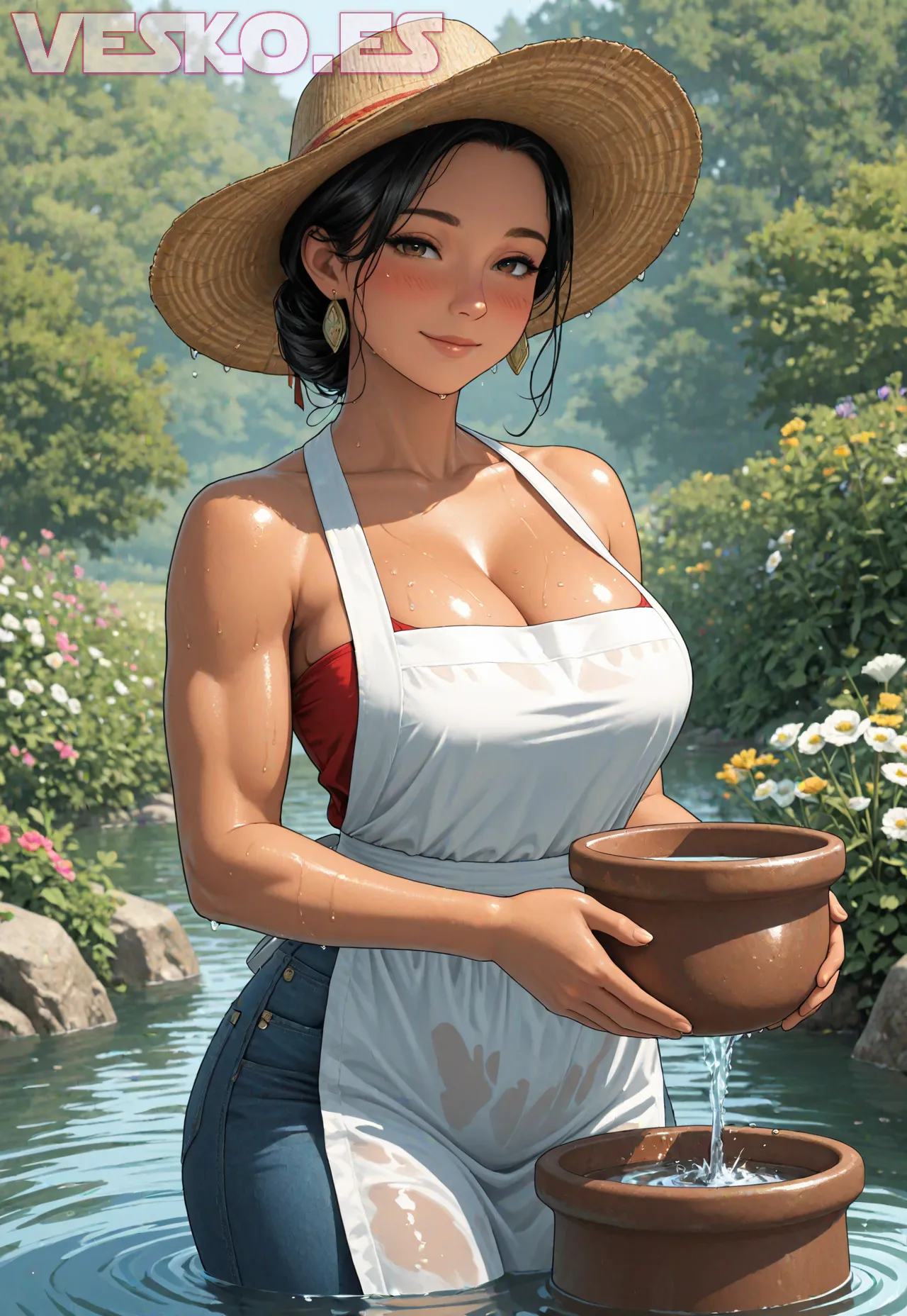 Arte hentai ilustración increíble de Fotos De Celebridades Jessica Alba generado por IA