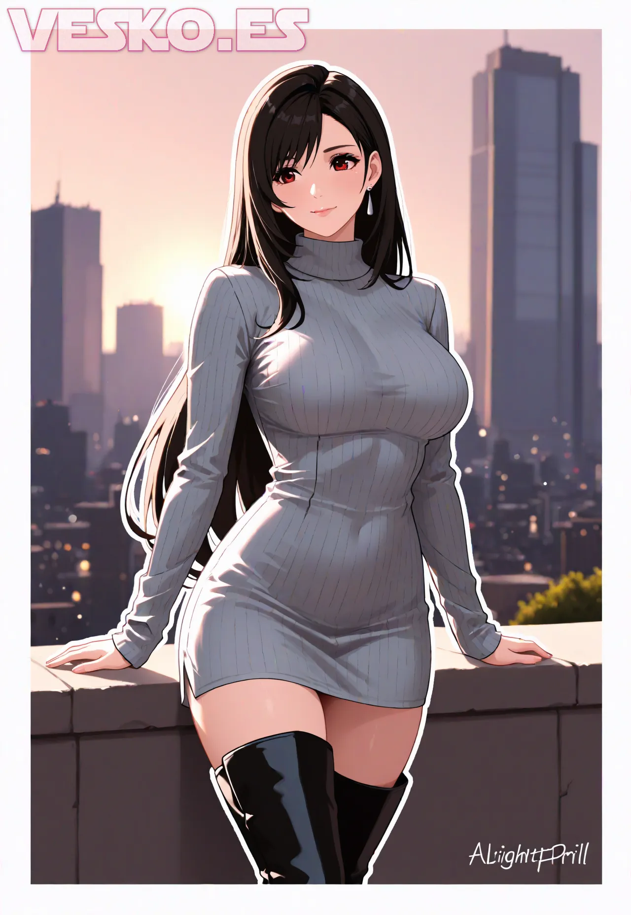 Arte hentai ilustración increíble de Free Anime Isekai Anime Series Oppai Tentacle generado por IA