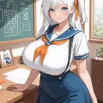 Arte hentai ilustración increíble de Guapas Posando Desnudas Parte Once generado por IA