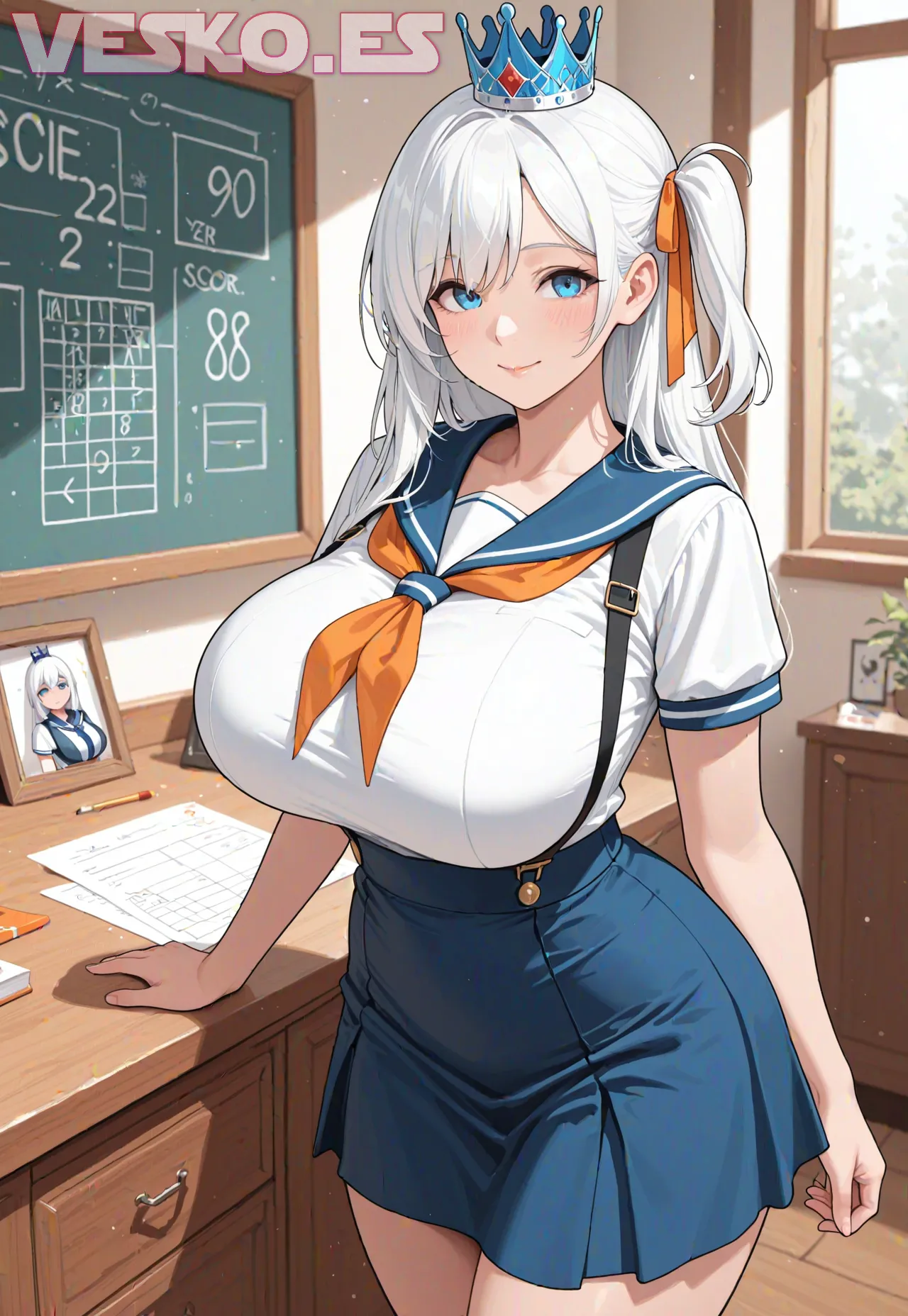 Arte hentai ilustración increíble de Guapas Posando Desnudas Parte Once generado por IA