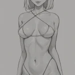 Arte hentai ilustración increíble de Ieva Rainyte Sexy generado por IA