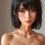 Arte hentai ilustración increíble de Jess Impiazzi Naked generado por IA