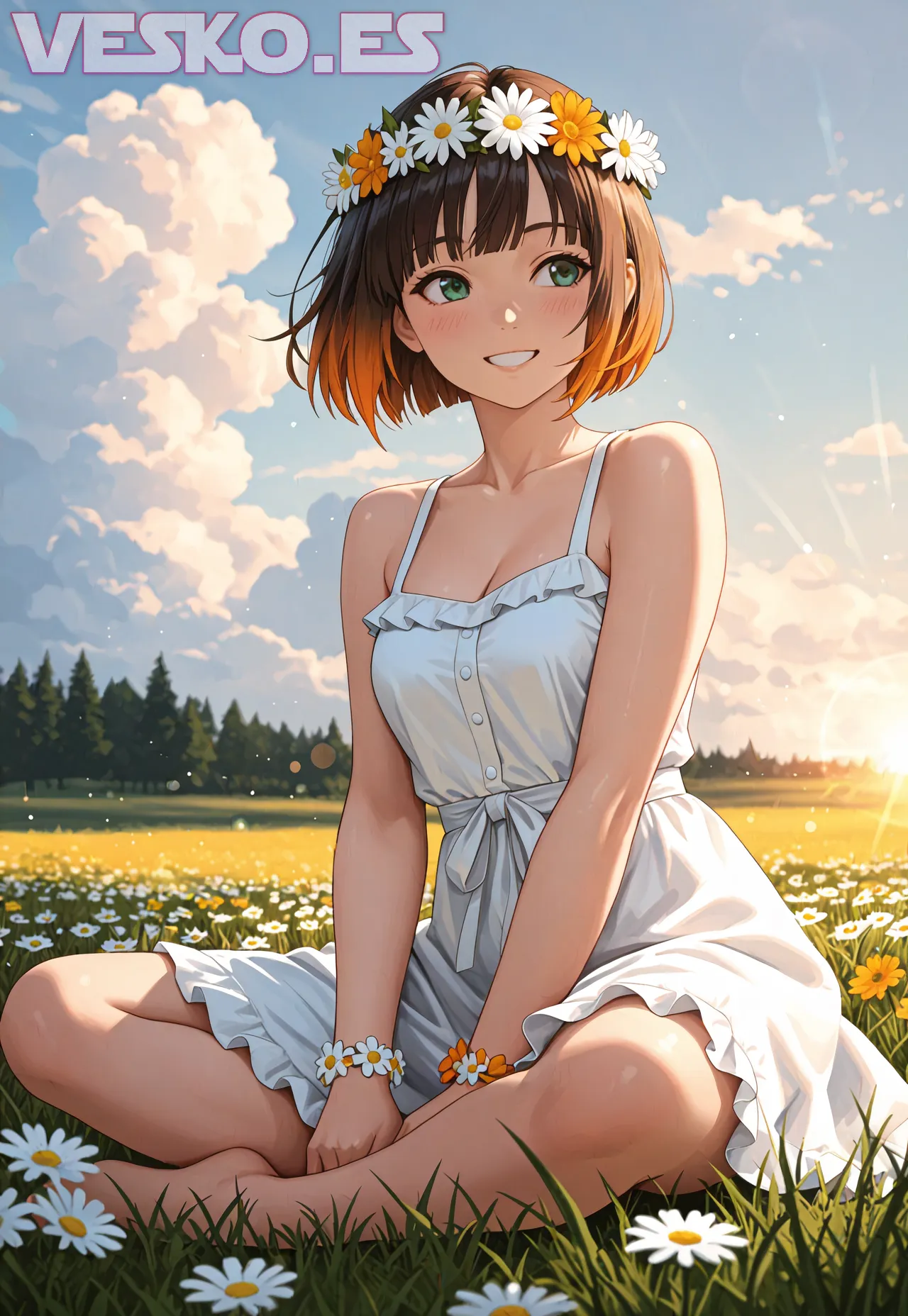 Arte hentai ilustración increíble de Kaiju No 8 Hentai Frieren Lazarus Catgirl generado por IA