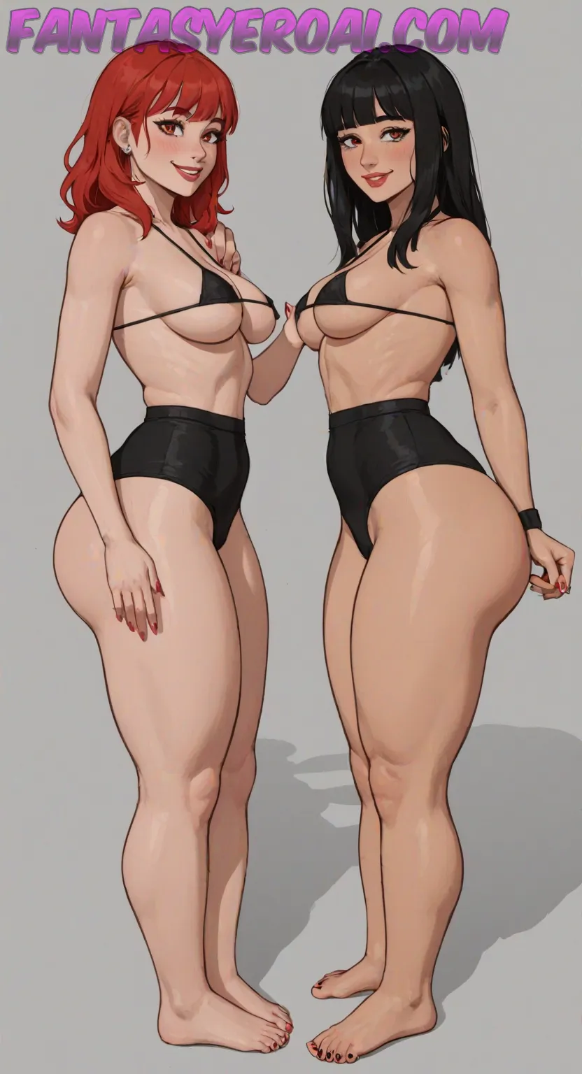 Arte hentai ilustración increíble de Kayden Kross Y Sus Pezones Grandes Y Duros generado por IA