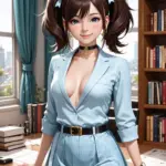 Arte hentai ilustración increíble de La Belleza De Una Rubia Moderna generado por IA