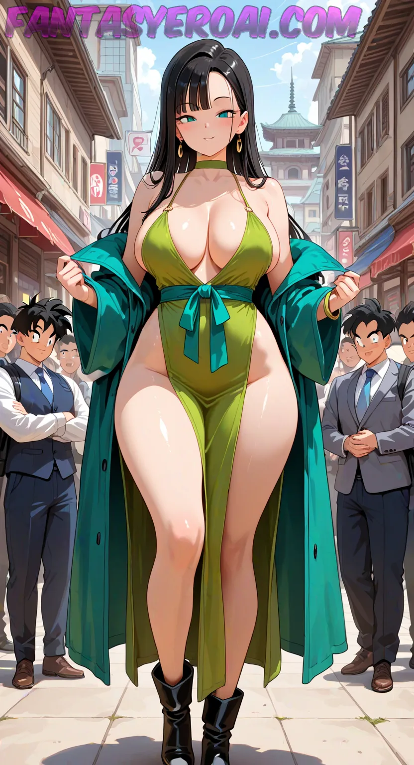 Arte hentai ilustración increíble de Madura Nalgona Reposando Al Sol generado por IA