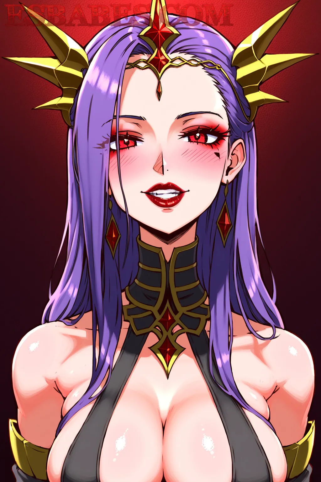 Arte hentai ilustración increíble de Mikami Yua Desnuda En Su Ca generado por IA