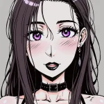 Arte hentai ilustración increíble de Morenita Latina En Lenceria Blanca generado por IA