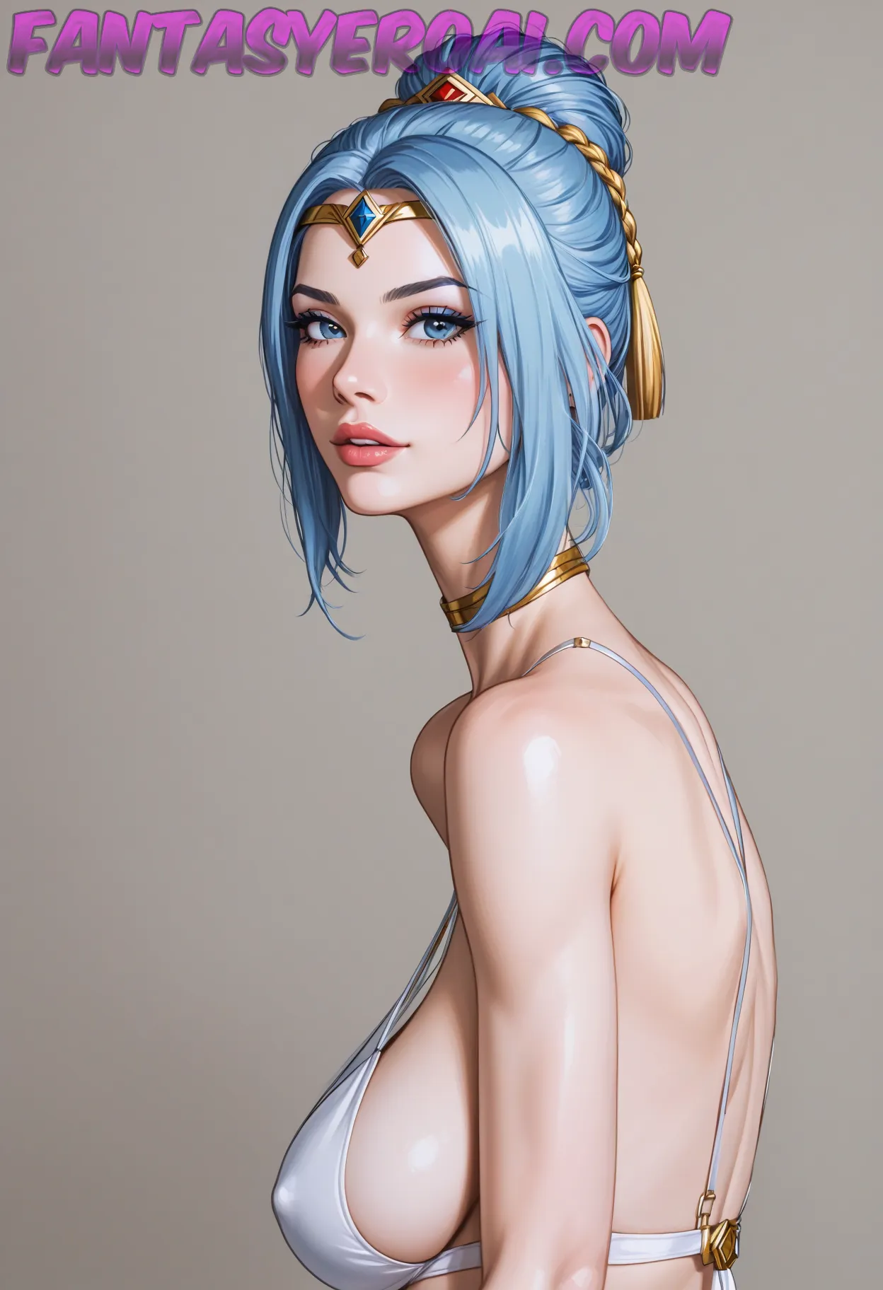 Arte hentai ilustración increíble de Mostrando Tetas Del Fitness generado por IA