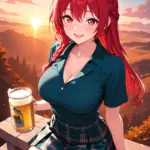 Arte hentai ilustración increíble de Naruto Lazarus Crunchyroll Anime Wallpaper Moe generado por IA