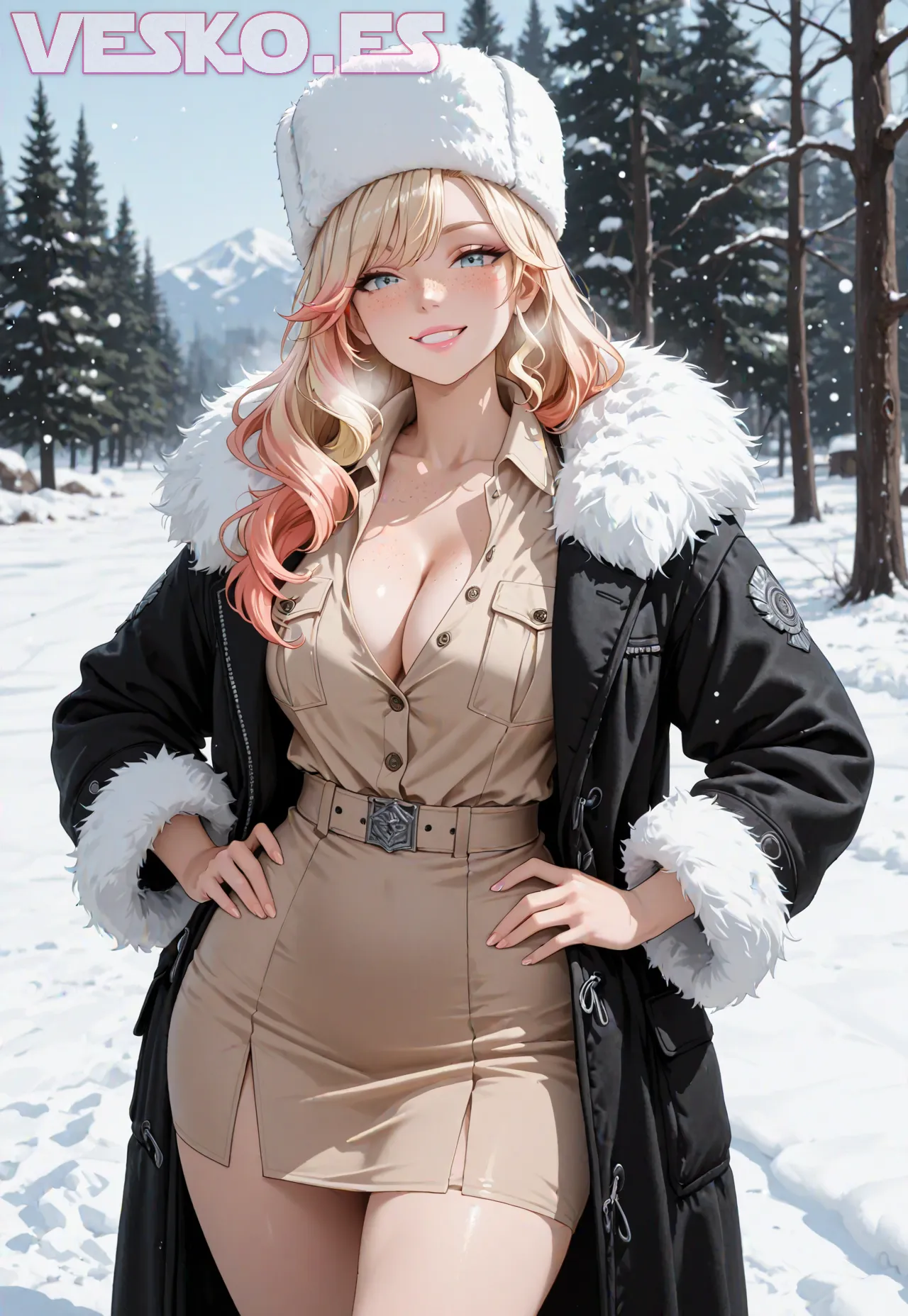 Arte hentai ilustración increíble de One Piece Spy X Family Mashle Haikyuu Ecchi generado por IA