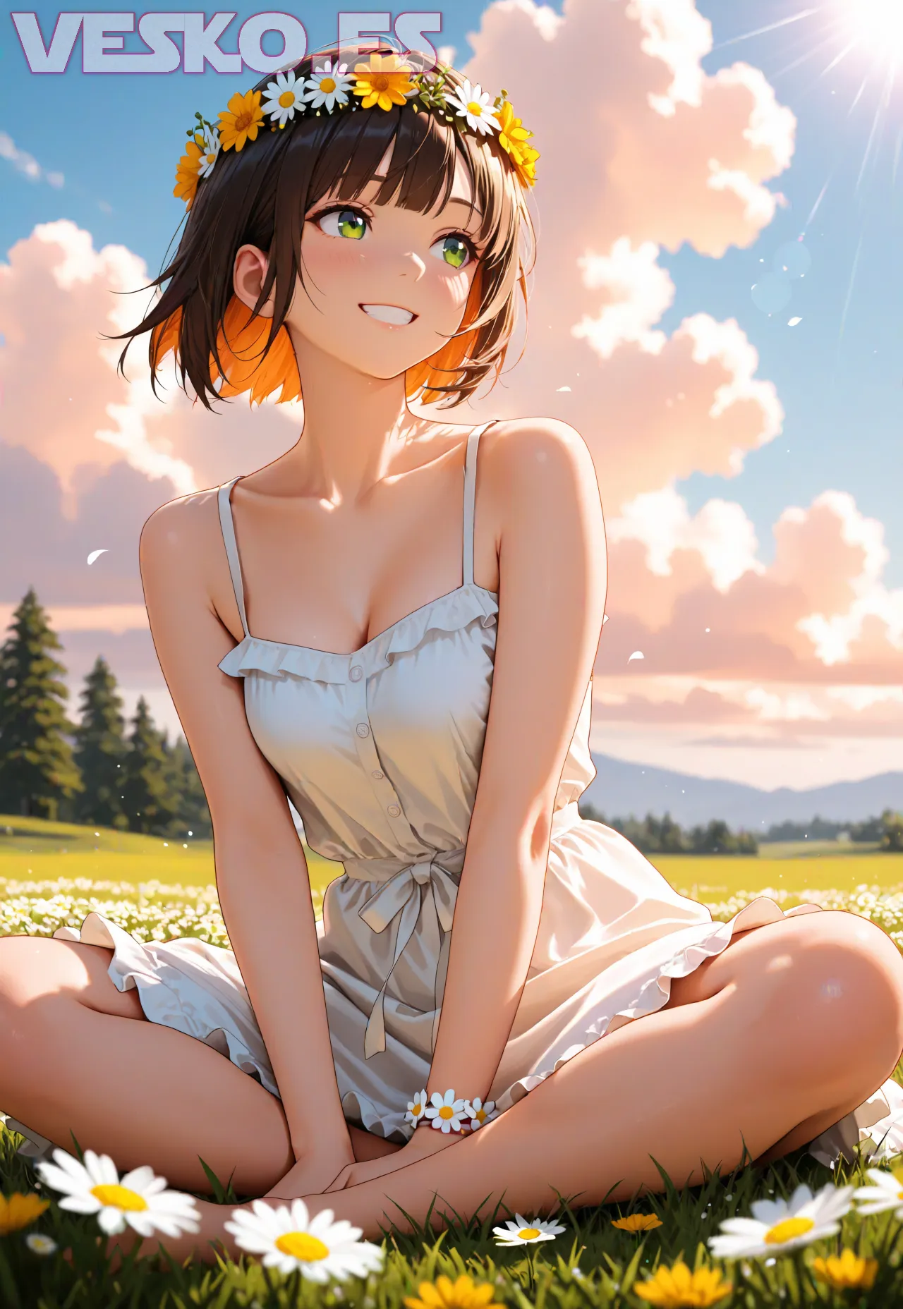 Arte hentai ilustración increíble de Pendejas Espanolas Calientes generado por IA