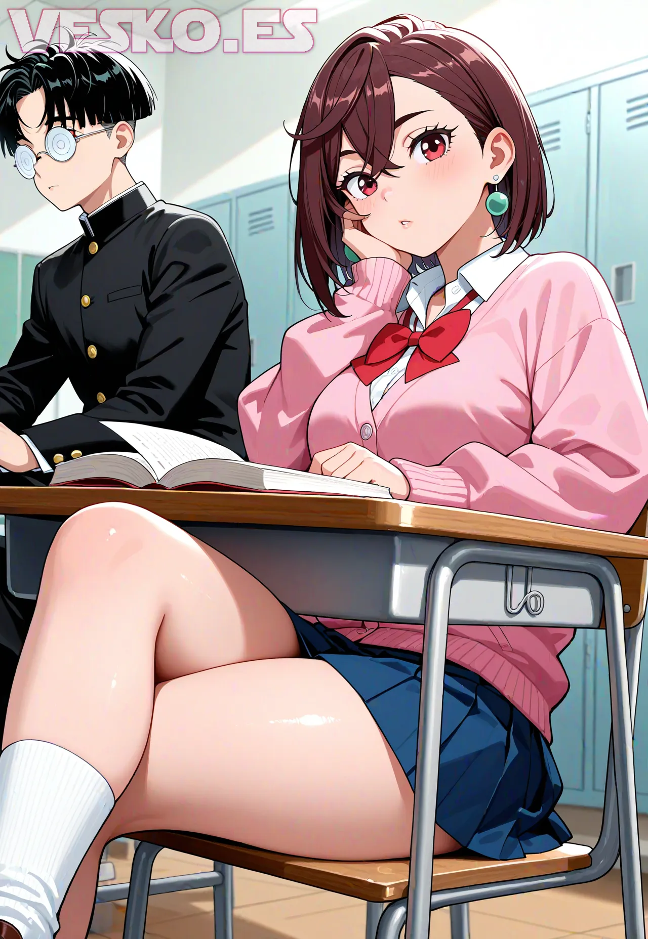 Arte hentai ilustración increíble de Pintorescas Chicas Desnudas Parte Catorce generado por IA