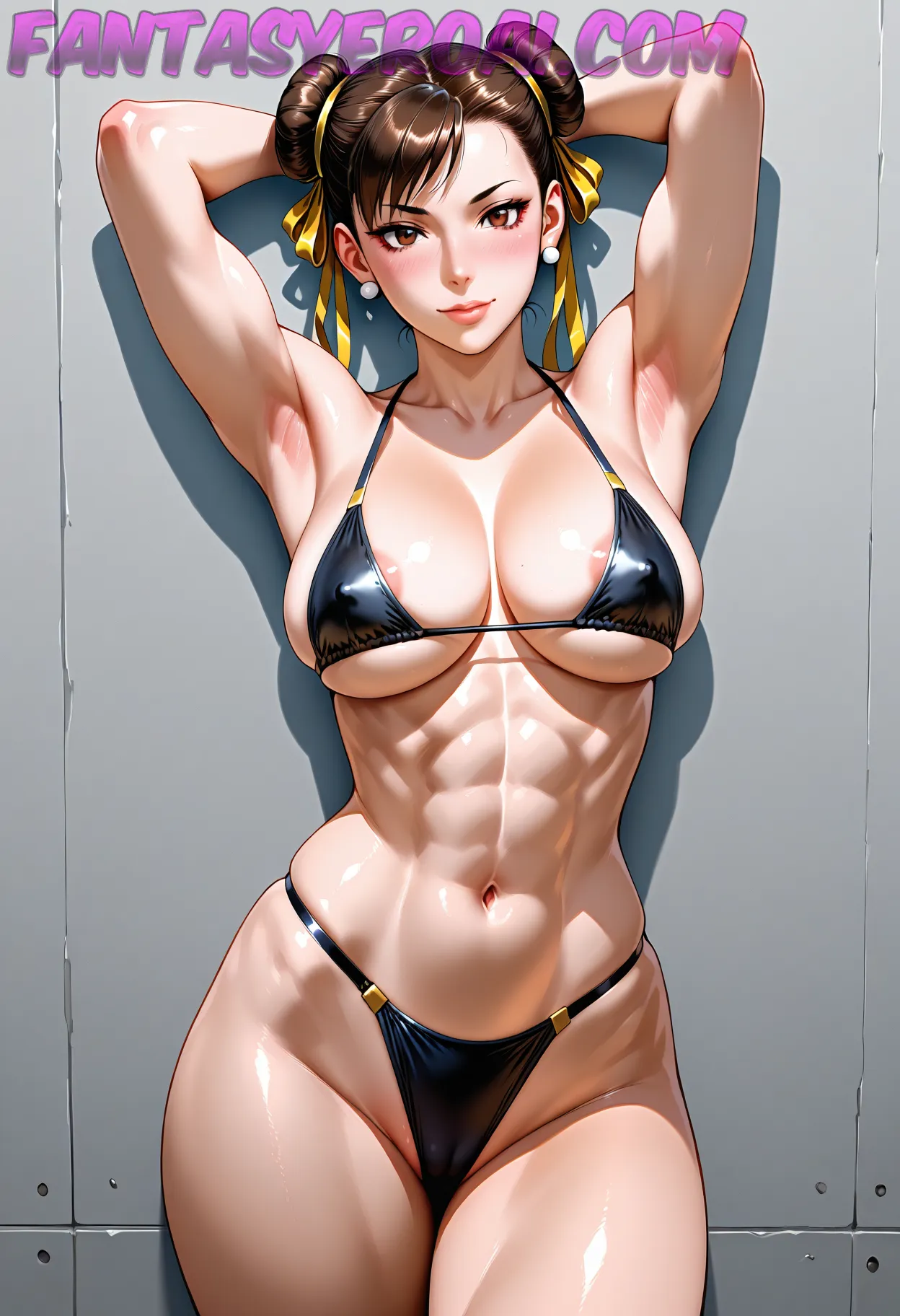 Arte hentai ilustración increíble de Pole Dance Naked generado por IA