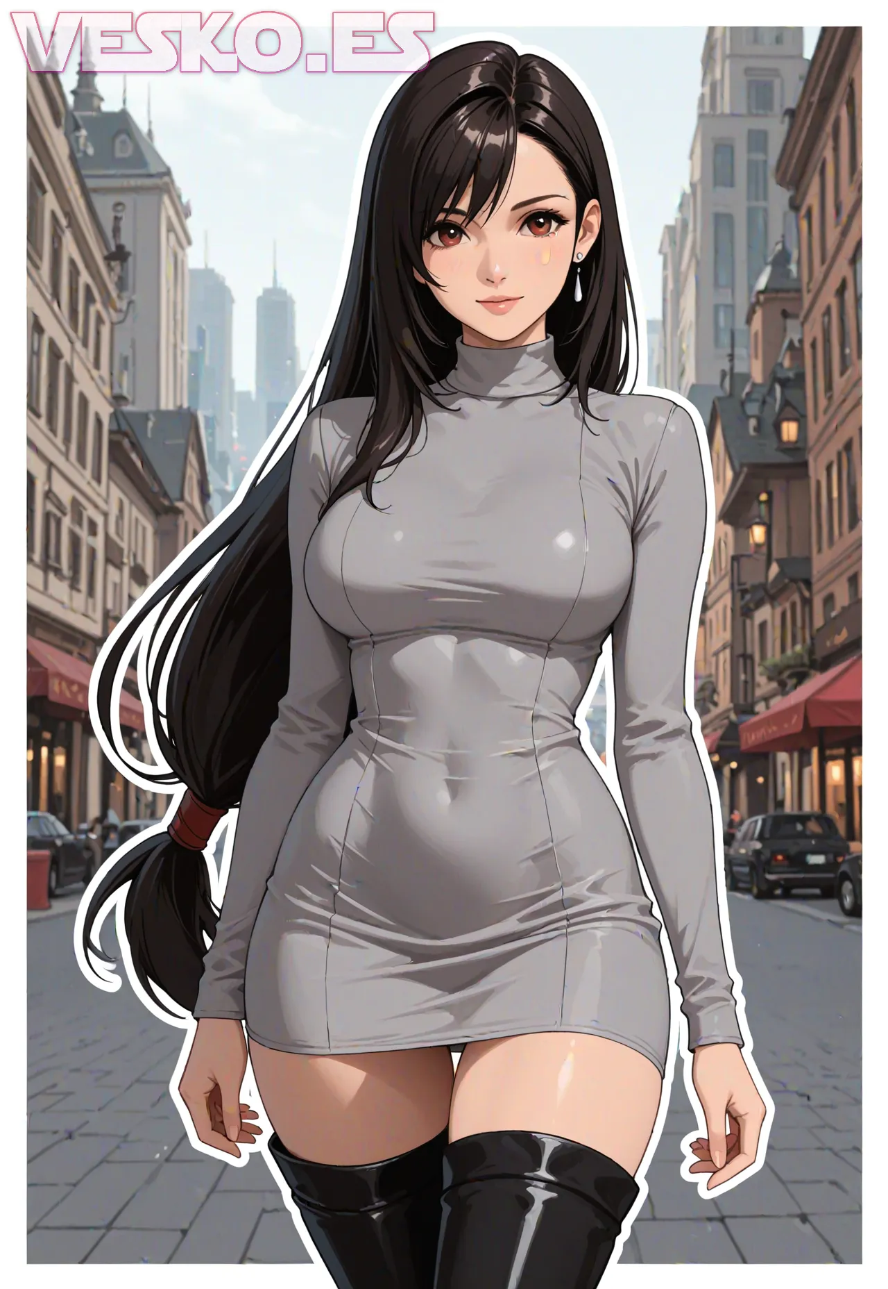 Arte hentai ilustración increíble de Rinna Ly Desnuda Y Espectacular Modelo generado por IA
