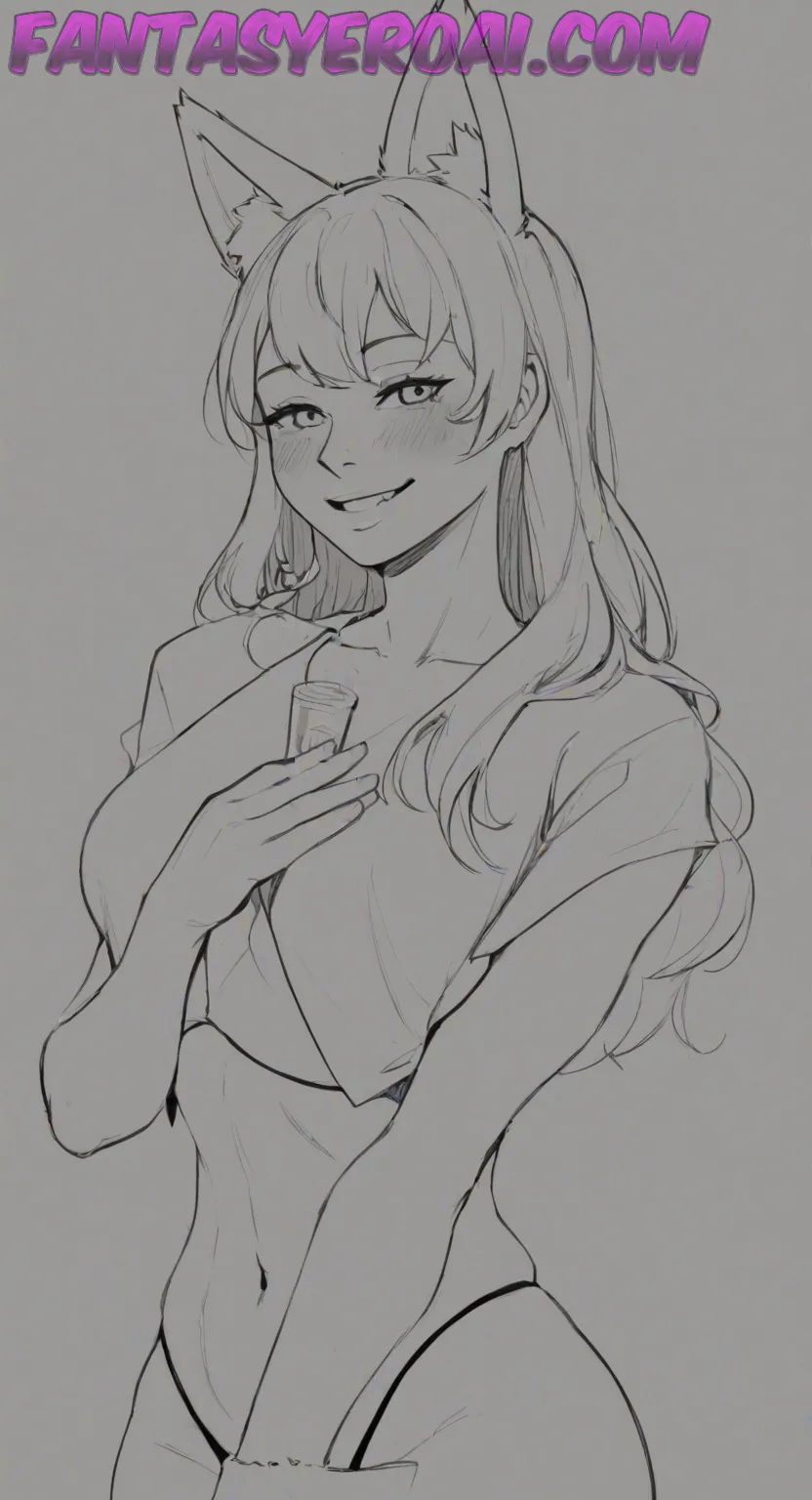 Arte hentai ilustración increíble de Rora Desnuda 2 generado por IA