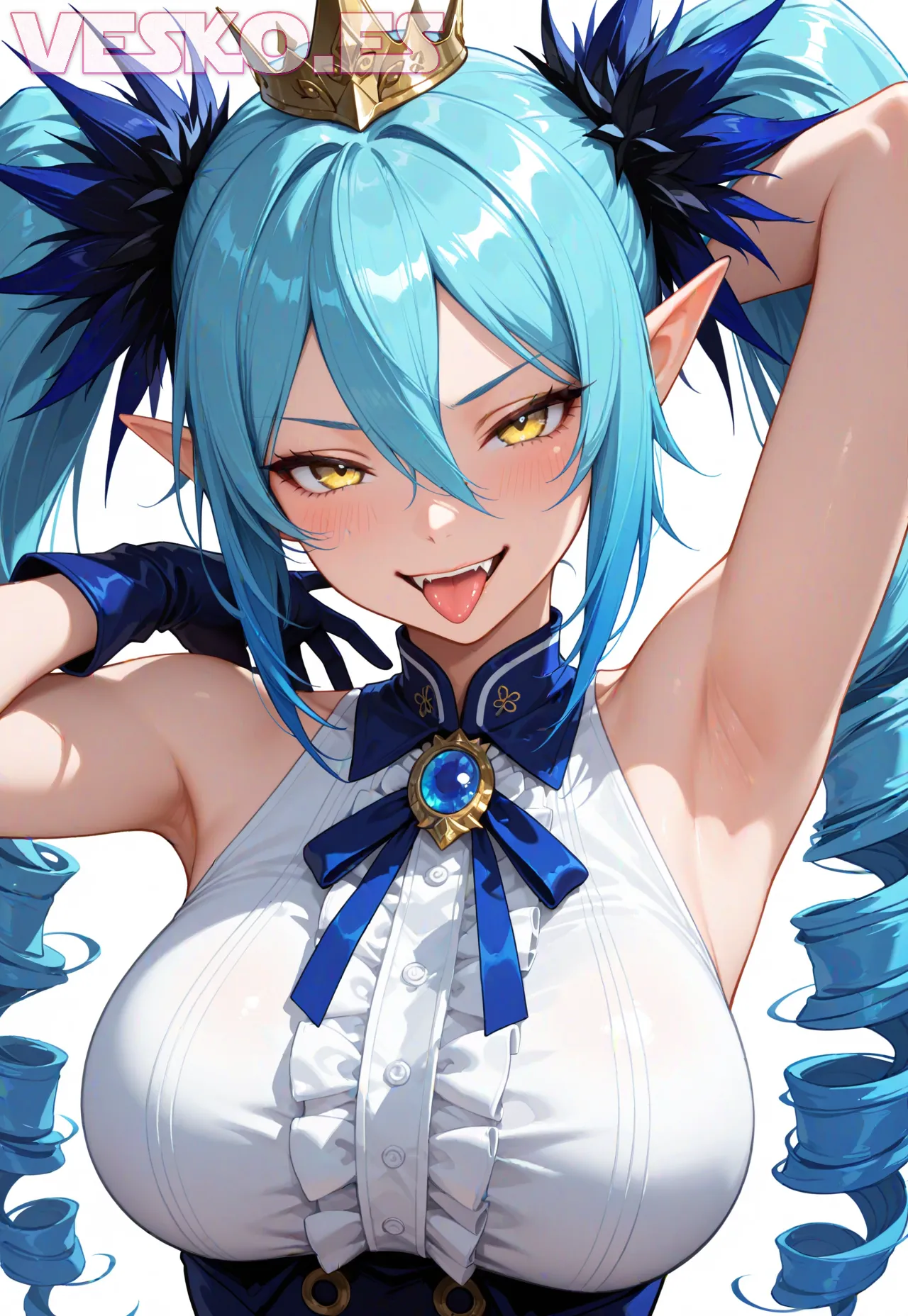 Arte hentai ilustración increíble de Sexy Latex generado por IA