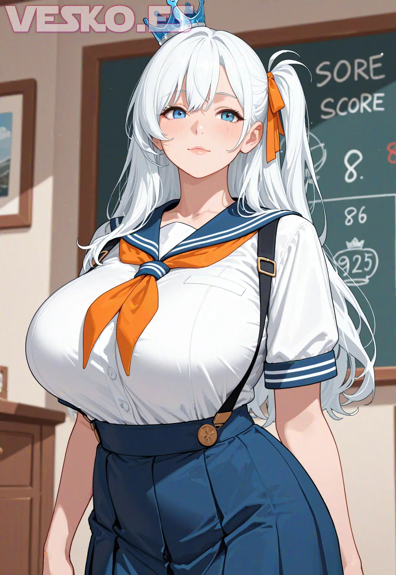 Arte hentai ilustración increíble de Sexy Naked Teen In Redhead Pussy generado por IA