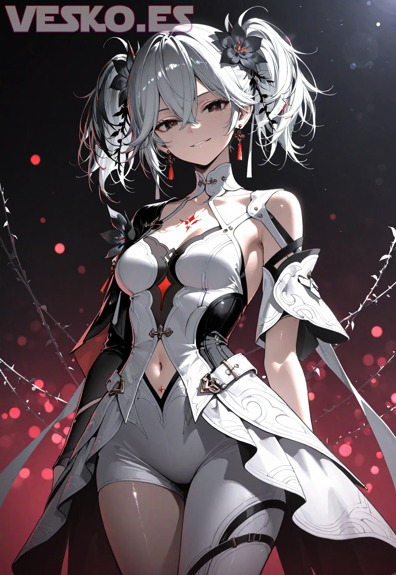 Arte hentai ilustración increíble de Spy X Family Crunchyroll Luffy Yuri Maid generado por IA