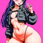 Arte hentai ilustración increíble de Spy X Family Mashle Anime Girl Luffy Anime Merch generado por IA