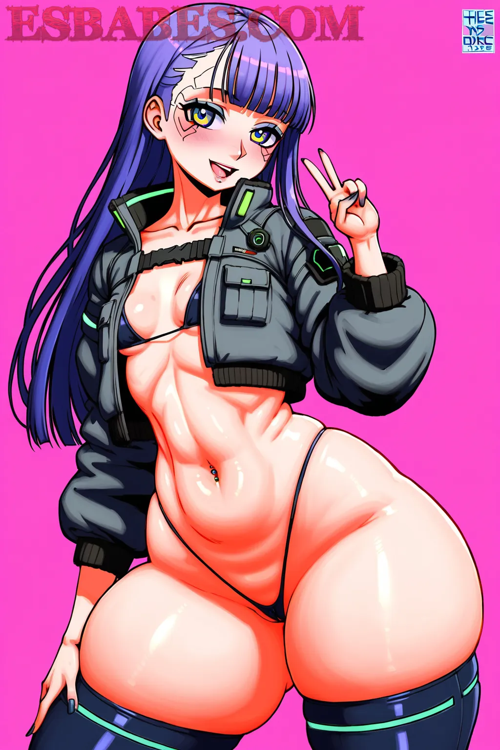 Arte hentai ilustración increíble de Spy X Family Mashle Anime Girl Luffy Anime Merch generado por IA