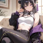 Arte hentai ilustración increíble de Spy X Family My Hero Academia Anime Edit Anime Conventions Oppai generado por IA