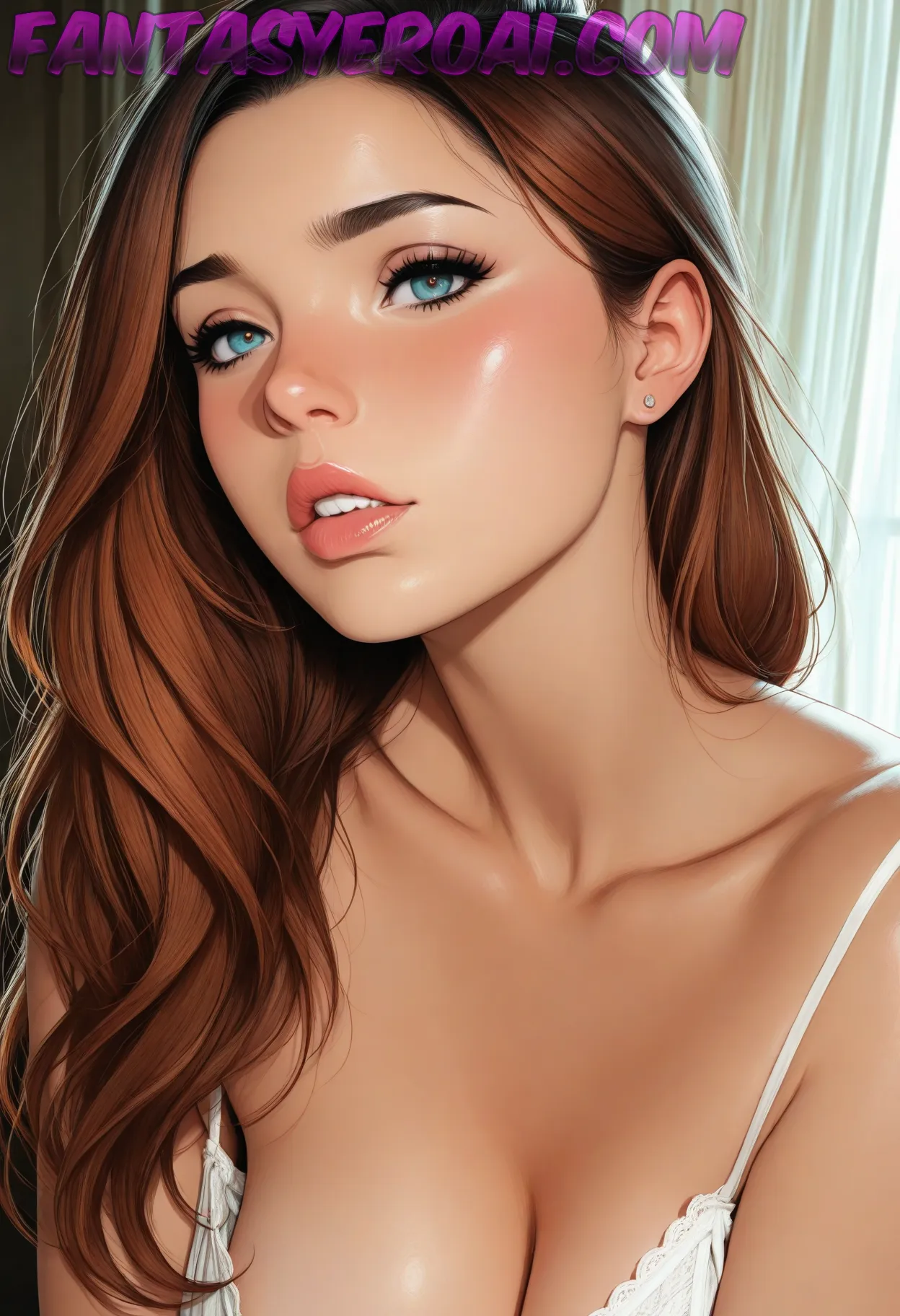 Arte hentai ilustración increíble de Suenos Mojados Con Elizabeth Marxs generado por IA