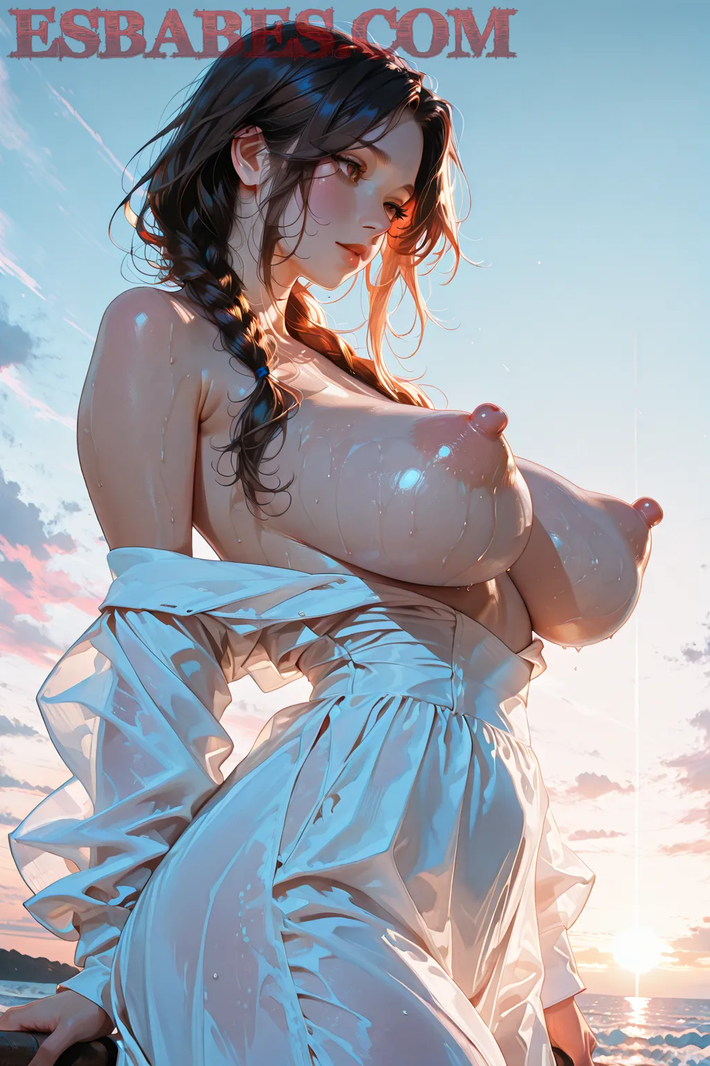Arte hentai ilustración increíble de Tanner Mayes generado por IA