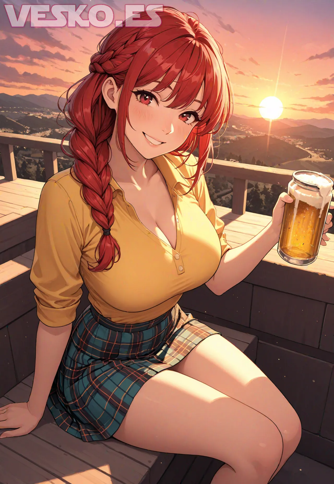Arte hentai ilustración increíble de Topless Hot Girls generado por IA