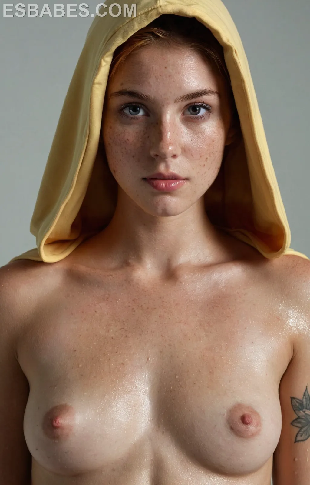 Boobs Pussy From The 60s And 70s - Imagen hiperrealista generada con IA, detalle fotográfico