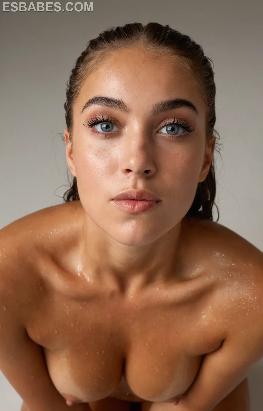 El Desnudo Sensual De Leah Francis - Imagen hiperrealista generada con IA, detalle fotográfico