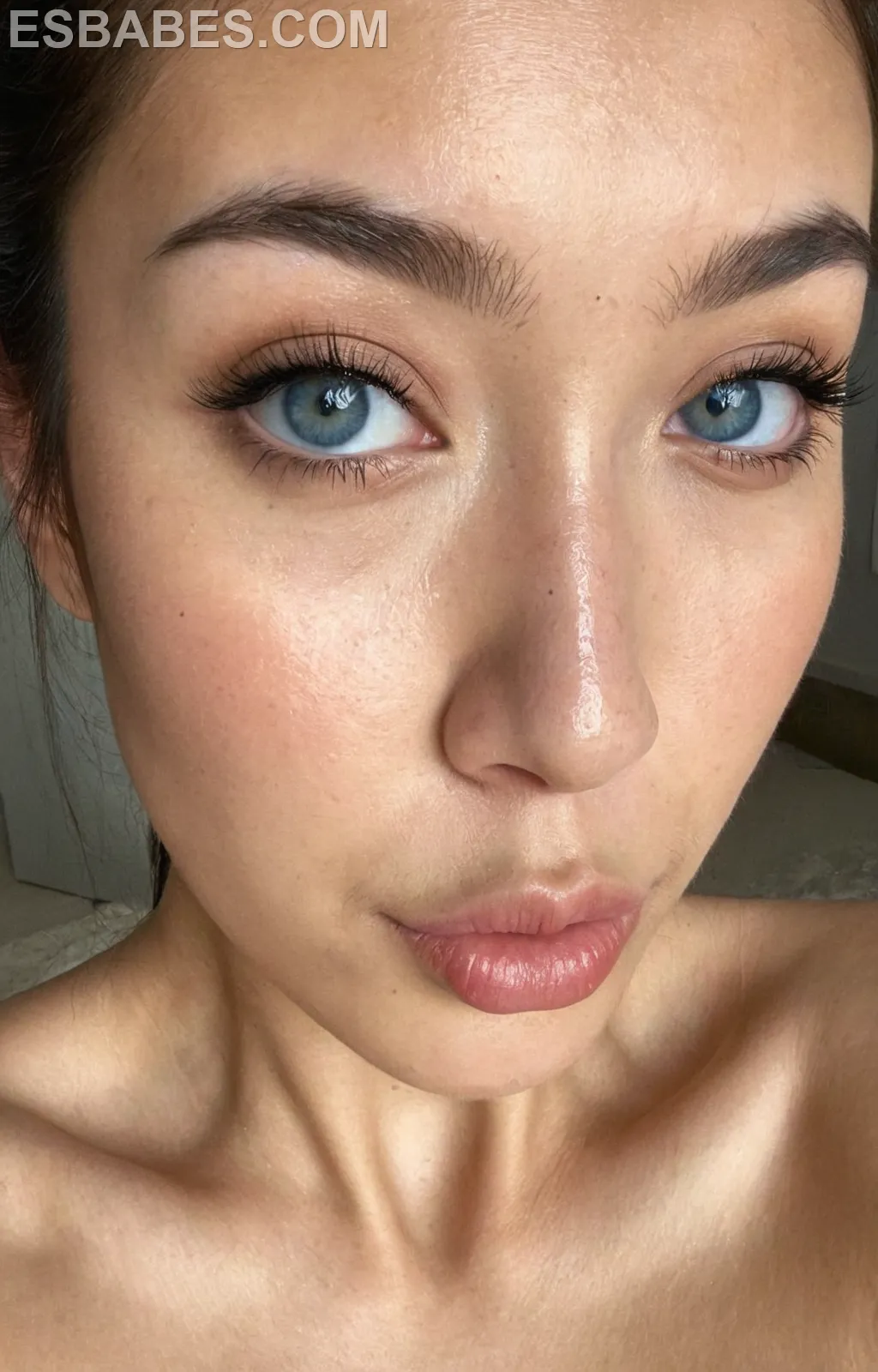 Guapa Chica Asiatica Desnuda - Imagen hiperrealista generada con IA, detalle fotográfico
