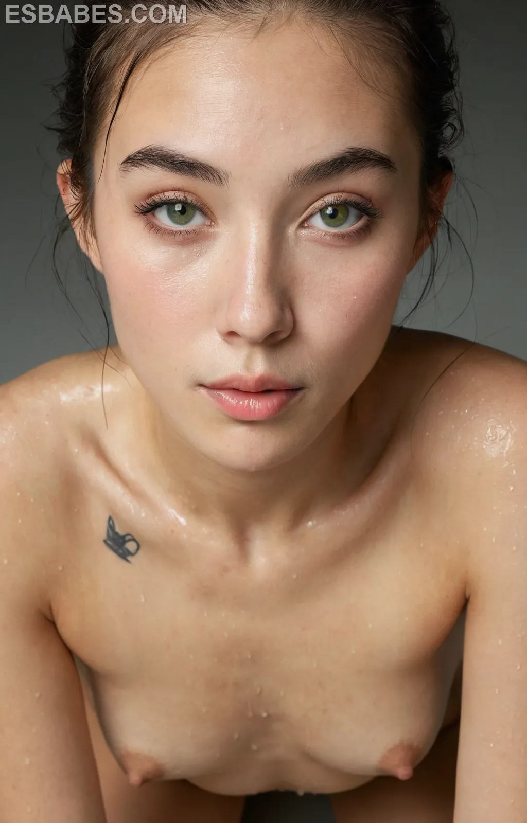 Hermosas Modelos Desnudas Ocho - Imagen hiperrealista generada con IA, detalle fotográfico