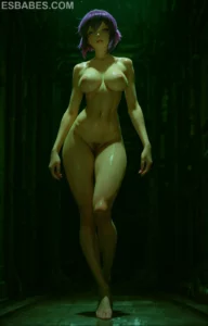 Momentos De Culto De Las Estrellas Desnudas Y Tetas Desnudas - Imagen IA hiperrealista