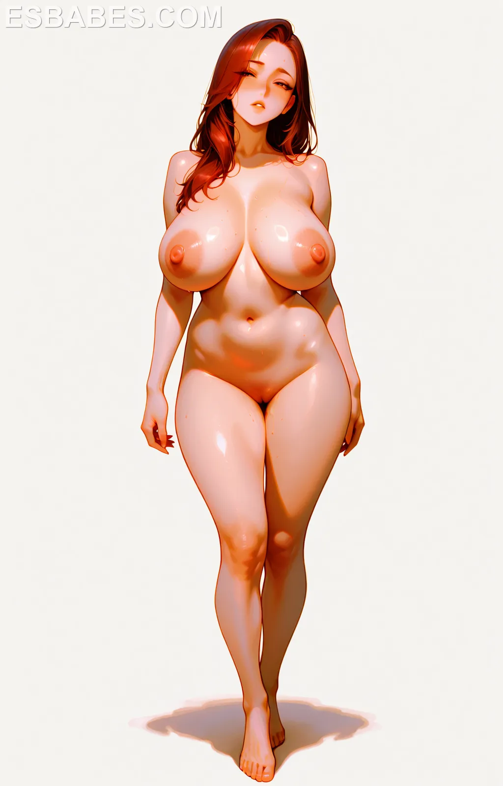 Nordic Nude 3d Rendered - Imagen hiperrealista generada con IA, detalle fotográfico