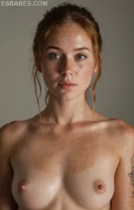 Solomia Maievska Desnuda Modelo Tetona - Imagen IA hiperrealista