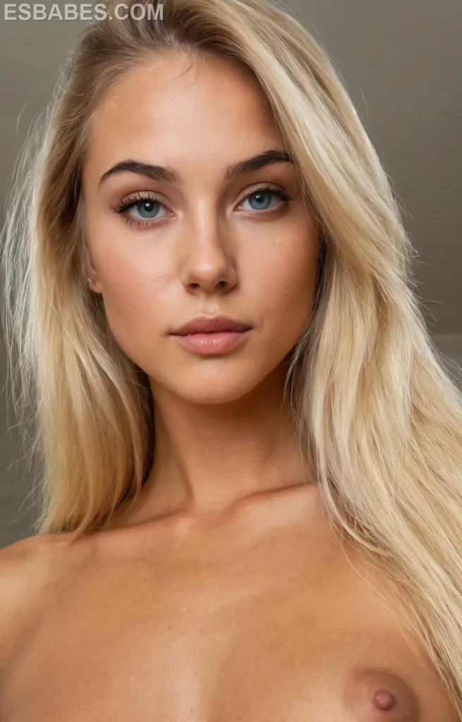 Afeitada Morena Sexy Con Grandes Tetas Natural 2 - Imagen IA hiperrealista
